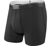 Saxx Quest Mens 6 Inch Quick Dry Mesh Boxer Briefs - Size: Xx Large, Blackout Black