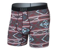Saxx Quest Quick-Dry Mesh Quick-Dry Performance Boxer Brief, Ikat Stripe/Multi - L