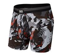 Saxx Sport Mesh Boxer Briefs, Graphite Digi Quake Camo - S