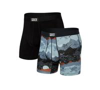 Saxx Ultra Super Soft 2 Pack Boxer Briefs - Peak Winter / Black