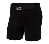 Saxx Ultra Super Soft Boxer Briefs, Black/Black - S