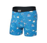 Saxx Ultra Super Soft Comfort Blend Boxer Briefs - Seas The Day-Lake Blue