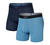 SAXX Underwear Co. Men's Daytripper Boxer Brief Fly 2pk, Core, Maritime/Slate, XL