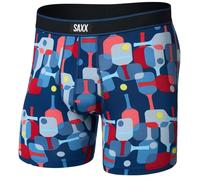 SAXX Underwear Co. Men's Daytripper Comfort Stretch Boxer Brief Fly, Pickle Paddle-navy Dawn, XXL