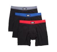 SAXX Underwear Co. Mens Essential Cotton Boxer Brief Fly 3 Pack - M