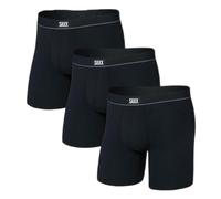 SAXX Underwear Co. Mens Essential Cotton Boxer Brief Fly 3 Pack