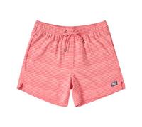 SAXX Underwear Co. Men's Oh Buoy 2N1 Volley 5", Hibiscus/Coral Pop Stripe, Large