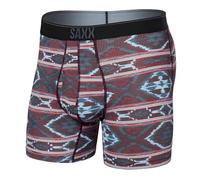 SAXX Underwear Co. Men's Quest Boxer Brief Fly, Ikat Stripe-multi, M