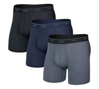 SAXX Underwear Co. Mens Quest Quick Dry Mesh Boxer Brief Fly 3 Pack