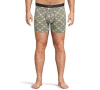 SAXX Underwear Co. Men's Quest Quick Dry Mesh Boxer Brief Fly With Built-In Pouch Support, Rise And Shine-Ebony, Large, Rise and Shine-ebony, L