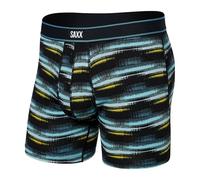 SAXX Underwear Co. mens Saxx Underwear Men's Boxer Briefs, Broadcast Stripe/Black, XL