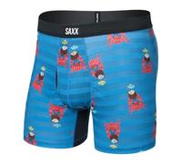 SAXX Underwear Co. Men's Underwear with Pouch Droptemp Cooling Mesh Boxer Brief Fly, Crab Cocktail-lake Blue, M