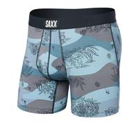 SAXX Underwear Co. Men's Underwear with Pouch Ultra Super Soft Boxer Brief Fly, Jungle Toile- Dusty Blue, XX-Large