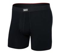 SAXX Underwear Co. Men's Underwear with Pouch Vibe Xtra Boxer Brief Fly, Black, S