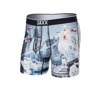 SAXX Underwear Co. Men's Underwear with Pouch Volt Breathable Mesh Boxer Brief, Frosty Invasion-Grey, Small, Frosty Invasion-grey, S