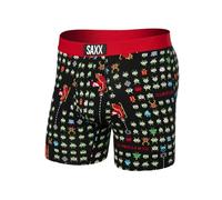 SAXX Underwear Co. Men's Vibe Super Soft Boxer Brief, Sleigh Invaders-black, L