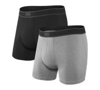 Saxx Underwear Day Tripper 2 Pack Boxer briefs - Black/Grey Heather