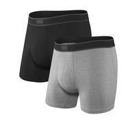 Saxx Underwear Daytripper Fly Boxers 2 Units Black,Grey S Men