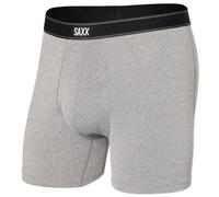 SAXX Underwear Men's boxer shorts - DAYTRIPPER boxer shorts with Built-In BallPark Pouch Support -Grey Heather,X-Large