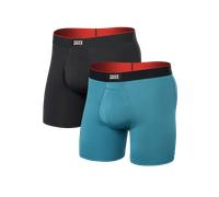 Saxx Underwear - Multi-Sport Performance Boxer Brief 6" - Hydro Blue/Faded Black