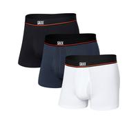 Saxx Underwear Non Stop Stretch Cotton 3 Pack Trunks - Black/Navy/White