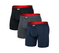 Saxx Underwear - Pack of 3 breathable boxer shorts - Multi-Sport Mesh 3Pk Turbulence / Navy / Black for Men - Size XS - Grey Grey XS