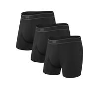 Saxx Underwear - Pack of 3 comfortable Boxers - Daytripper Comfort Stretch BB Fly 3pk Black for Men - Size S Black S