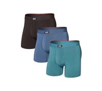 Saxx Underwear Vibe Xtra 3-Pack Boxer Brief - Seascape / Indigo / DK Chocolate