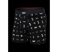 Saxx Underwear Vibe Xtra Soft Comfort Boxer Brief 6" - Gamer, Black