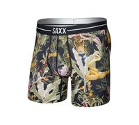 Saxx Underwear Volt Breathable Mesh Boxer Brief 6" - Jungle Juice-Black