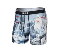 Saxx Underwear Volt Breathable Mesh Boxer Briefs - Frosty Invasion-Grey