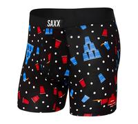 Saxx Vibe Super Soft Boxer Briefs, Black Beer Champs - M