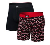 Saxx Vibe Xtra 2-Pack Boxer Briefs, Mint Condition/Black