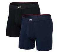SAXX | Vibe Xtra Boxer Brief Fly 2 Pack | Black/Navy | WildBounds UK Medium