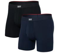 SAXX | Vibe Xtra Boxer Brief Fly 2 Pack | Black/Navy | WildBounds UK Medium