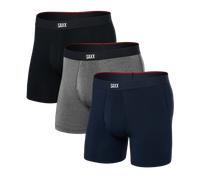 SAXX | Vibe Xtra Boxer Brief Fly 3 Pack | Black/Dark Grey/Navy S
