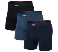 SAXX | Vibe Xtra Boxer Brief Fly 3 Pack | Dark Denim/Navy/Black Medium