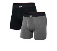 Saxx Underwear Vibe Xtra Brief Fly Boxers 2 Units Black,Grey L Men