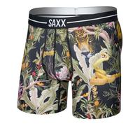 Saxx Volt Breathable Mesh Boxer Briefs, Jungle Juice/Black - L