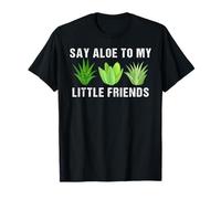 Say Aloe to My Little Friends Botanical Cacti Indoor Plant T-Shirt