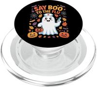Say Boo To The Flu Cute Nurse Ghost Autumn Halloween PopSockets PopGrip for MagSafe