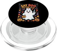Say Boo To The Flu Halloween Nurse Medical Humor Pediatrics PopSockets PopGrip for MagSafe