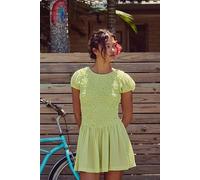 Say Hello Smocked Tunic by free-est at Free People in Lightning Bug, Size: XS - female