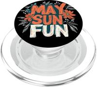 Say Hello to May Fun Under the Sun PopSockets PopGrip for MagSafe
