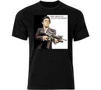 Say Hello to My Little Friend- Scarface - Graphic Cotton Men T Shirt Black