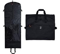 SAY HO UM Trifold 66 Inch Women Travel Garment Bag With 7 pockets | Extra Long Wedding Dress, Formal, Evening, Ball Gown | Hanging, Breathable, Foldable | Full Length Traveling Clothes Carry On
