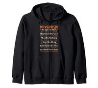 Say I Am Fine But Going Insane Multiple Sclerosis Zip Hoodie