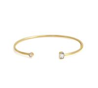Say It With April Diamond Birthstone Bangle - Yellow Gold