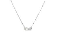 Say It With April Diamond Birthstone Necklace - Silver Plated