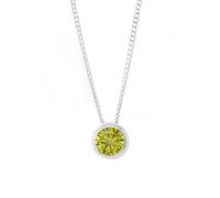 Say It With August Birthstone Necklace - Sterling Silver